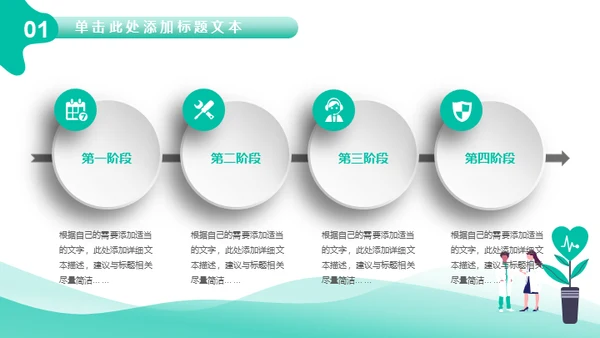 医疗机构医生工作汇报通用PPT模板