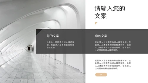 白色鎏金总结汇报PPT模板