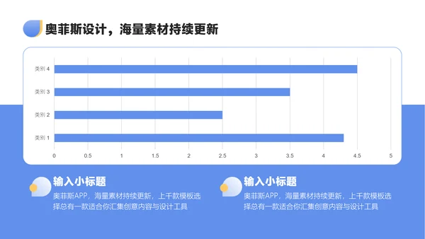 蓝色渐变风教学通用课程展示