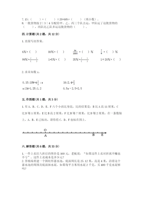 六年级下册数学期末测试卷及参考答案【综合卷】.docx