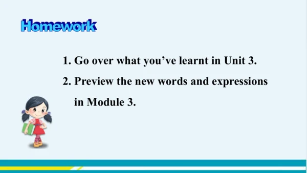 Module 2 Unit 3 教学课件-外语教研版中学英语七年级下