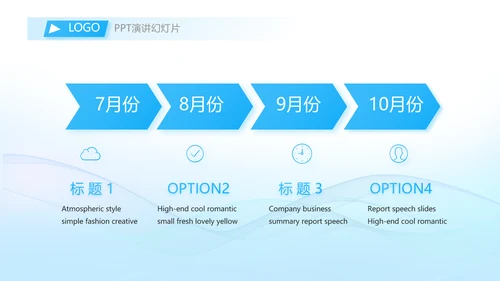 蓝色大气年中工作总结商务动态PPT
