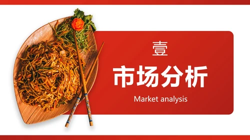 高级红色中式餐饮品牌推广方案PPT模板