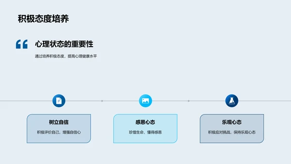 高三学生心理健康报告PPT模板