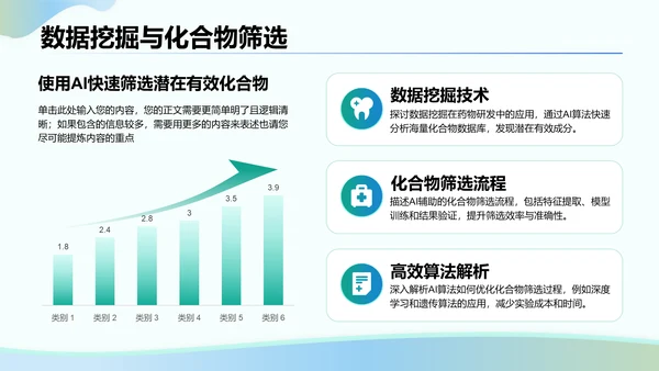 绿色3D风人工智能在医疗行业的创新与挑战PPT模板