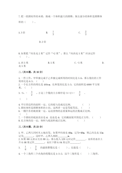 苏教版数学六年级下册试题期末模拟检测卷【典型题】.docx