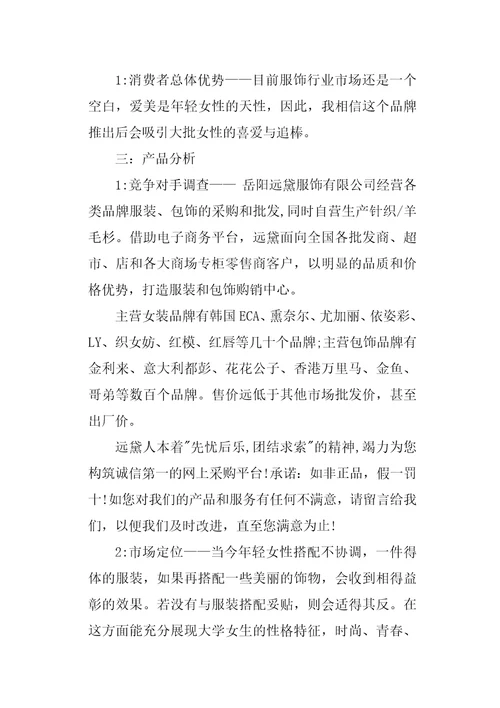 网络广告策划书