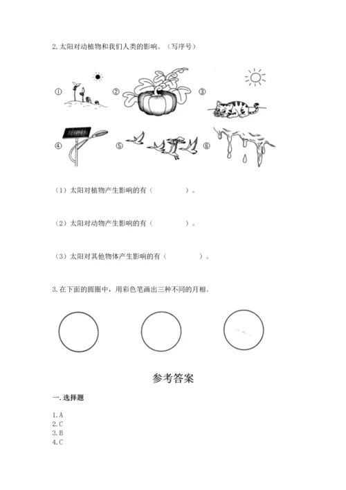 教科版科学二年级上册《期末测试卷》（考试直接用）.docx