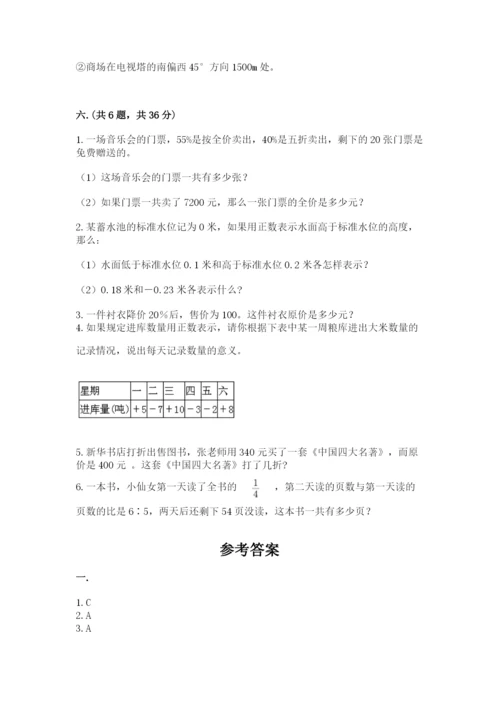 济南市外国语学校小升初数学试卷【全优】.docx