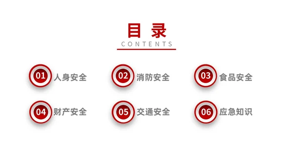 简洁大学生校园安全教育PPT