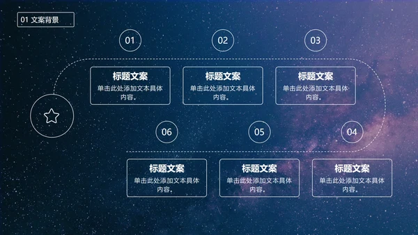 七夕星空风策划PPT模板