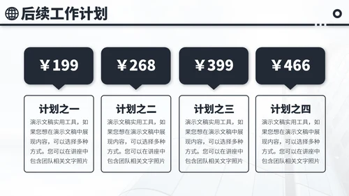 黑白色会议工作汇报年终总结述职答辩升职竞聘报告PPT模板
