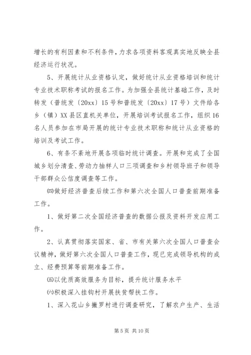 统计局年度工作总结及工作计划 (2).docx