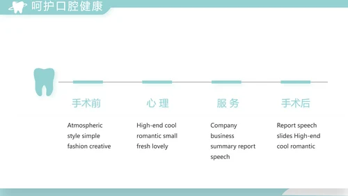 蓝色医疗牙科工作总结汇报计划PPT