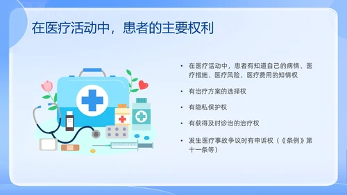 蓝色简约医院法律法规培训PPT课件