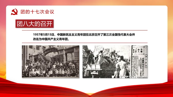 共青团历史党课PPT课件模板