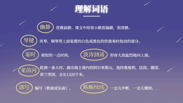 部编版语文六年级上册月光曲课件PPT模板