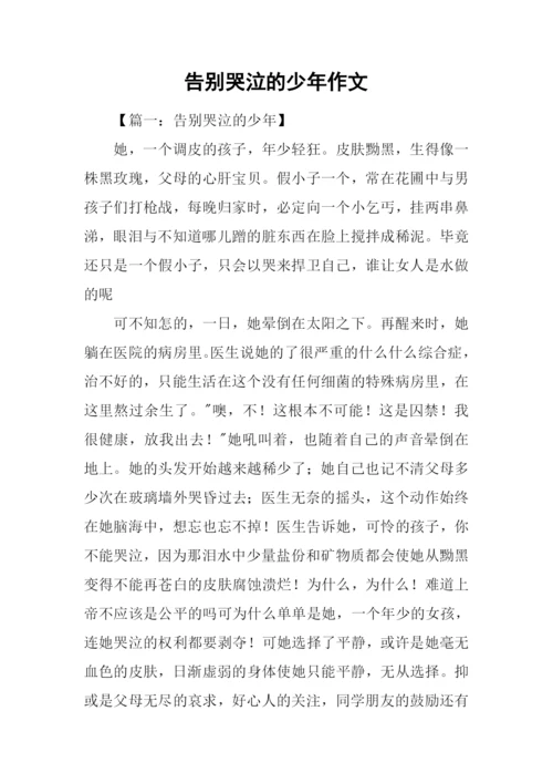 告别哭泣的少年作文.docx