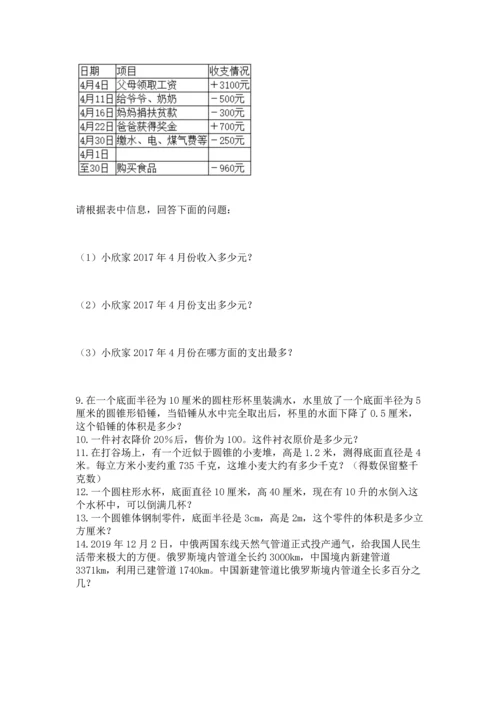 六年级小升初数学应用题50道（名师推荐）.docx
