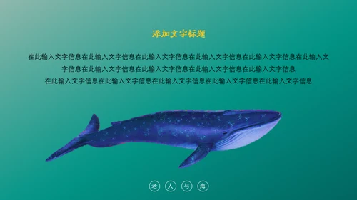 绿色海洋生物海洋资源通用PPT模板