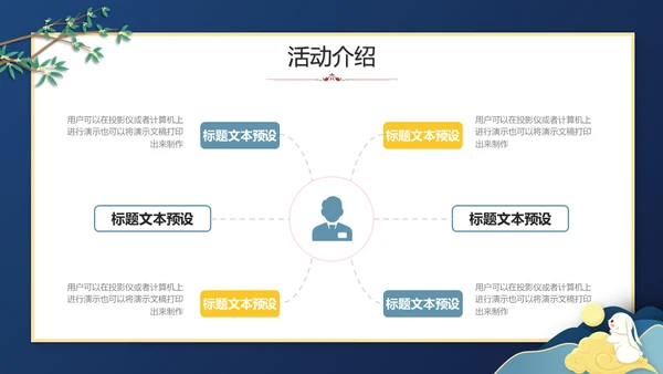中秋快乐月圆夜通用PPT模板