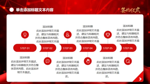 盛大的项目签约仪式通用PPT模板