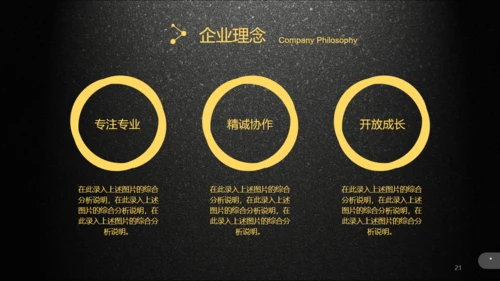 黑色质感企业产品介绍宣传通用PPT模板