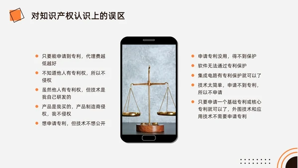 橙黑色水彩简约商务知识产权培训企业培训PPT世界知识产权日