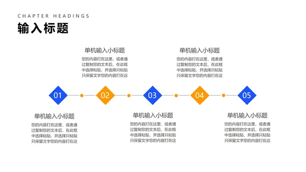 简约风蓝色商务企业宣传PPT模板