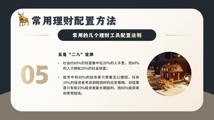 家庭投资理财金融理财主题通用PPT模版
