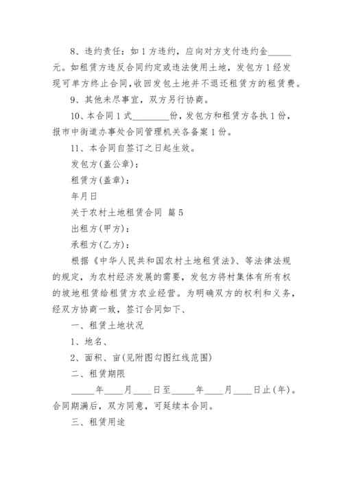 关于农村土地租赁合同.docx