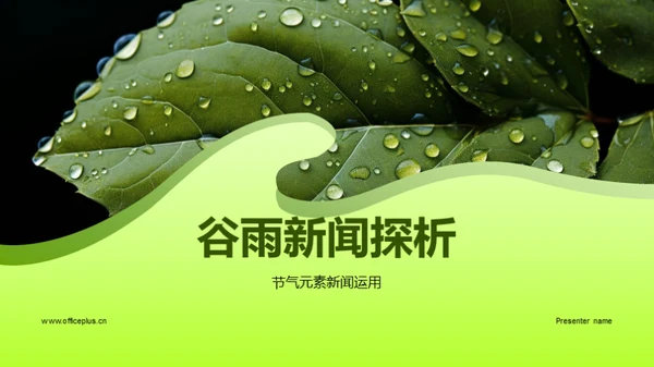 谷雨新闻探析