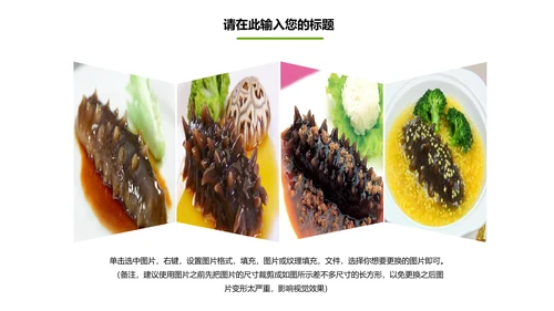 餐饮美食海参海鲜动态PPT模板欣赏