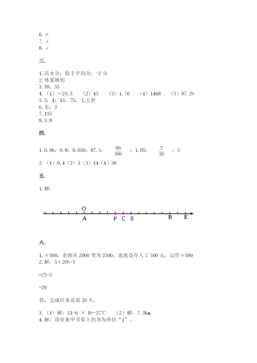 六年级毕业班数学期末考试试卷（有一套）.docx