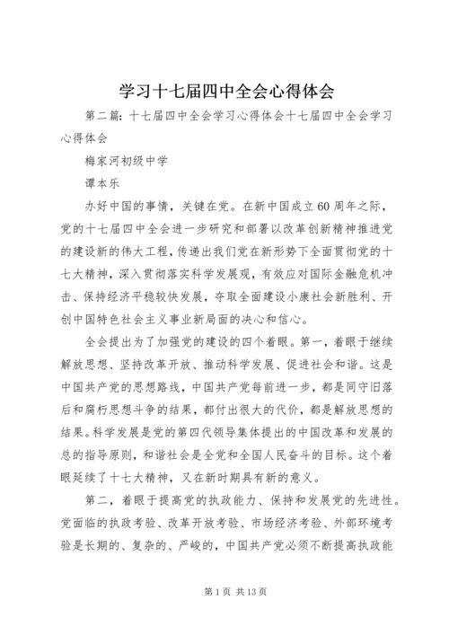 学习十七届四中全会心得体会 (9).docx