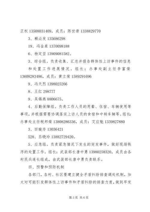 群体性上访事件应急预案 (2).docx