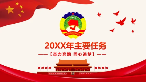 全国两会政协工作报告学习解读PPT模板