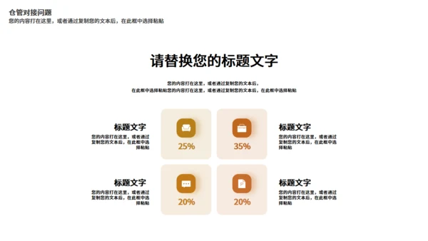仓储物流运输管理汇报通用PPT模板