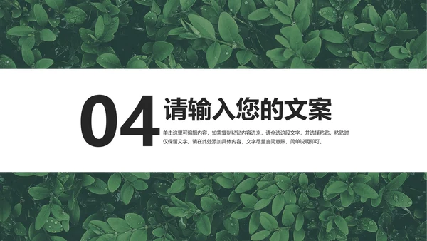 绿色清新简约风月度总结PPT模板