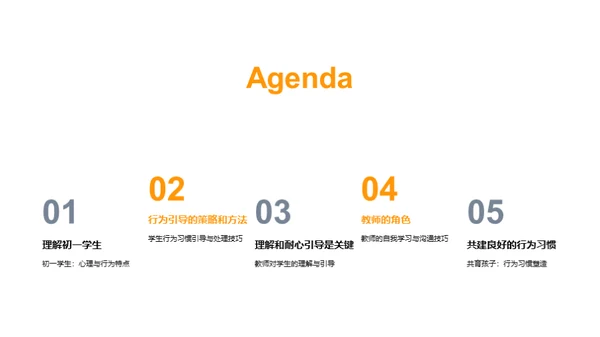 初一行为引导良策