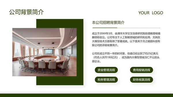 绿色商务风企业招聘宣讲会PPT
