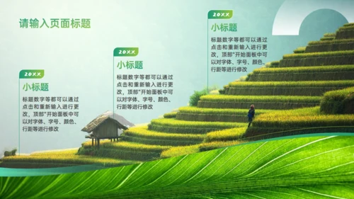 绿色植物大树环保主题职述通用PPT模板