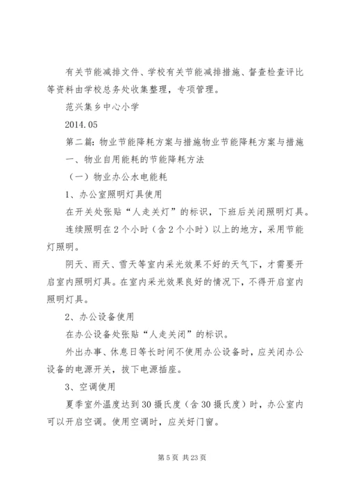 范兴集乡中心小学节能降耗措施方案.docx