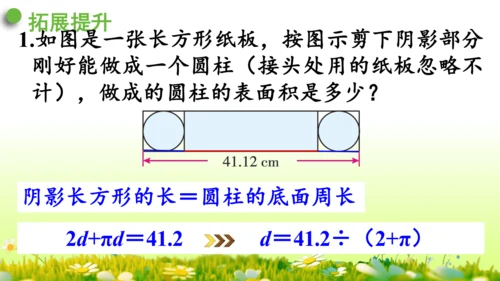 圆柱的表面积（课件）-六年级下册数学人教版(共49张PPT)