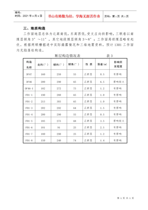 1301工作面防治冲击地压安全技术措施.docx