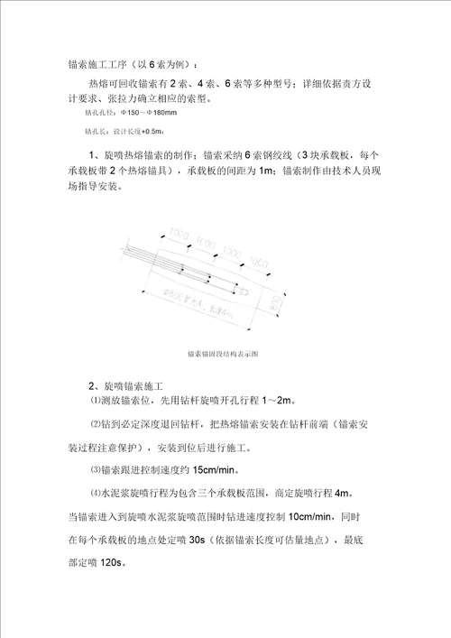 热熔可回收锚索施工简介