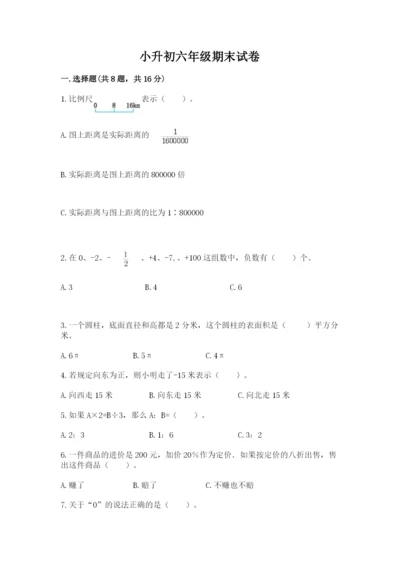 小升初六年级期末试卷（能力提升）.docx