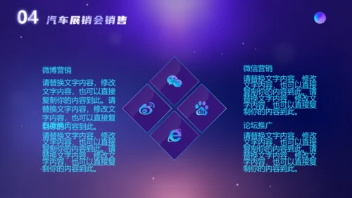 汽车展销会汽车行业活动策划通用PPT模板