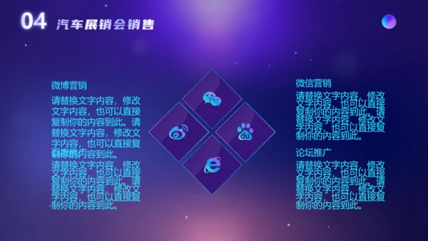 汽车展销会汽车行业活动策划通用PPT模板