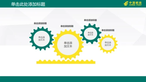 中国邮政储蓄银行工作汇报通用PPT模版